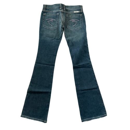 Frankie B. Y2K Dark Low Rise Downtown Slim Bootcut Jeans Size 2 NWT $179
