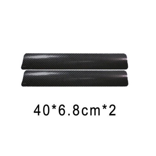 4 PIEZAS Fibra de Carbono Puerta Coche Alféizar Cubierta Panel Protectores de Pasos Accesorios - Imagen 17 de 17