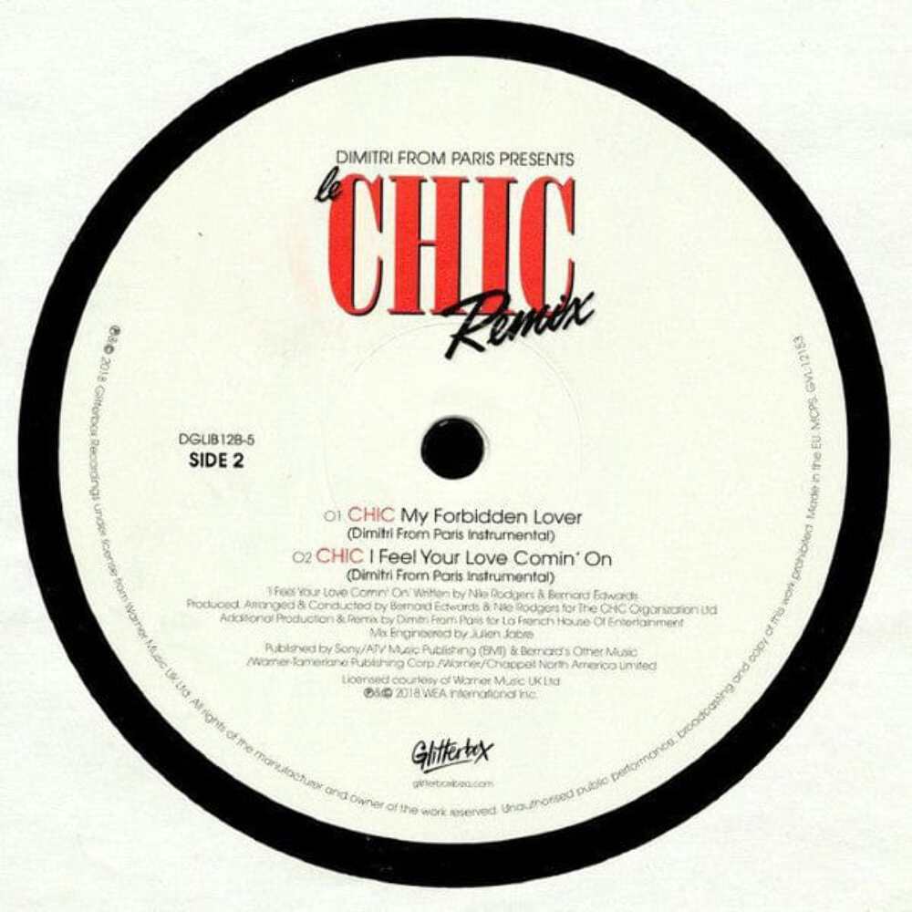 ディミトリ・フロム・パリ 『ル・シック・リミックス』 Dimitri From Paris - Le Chic Remix (12