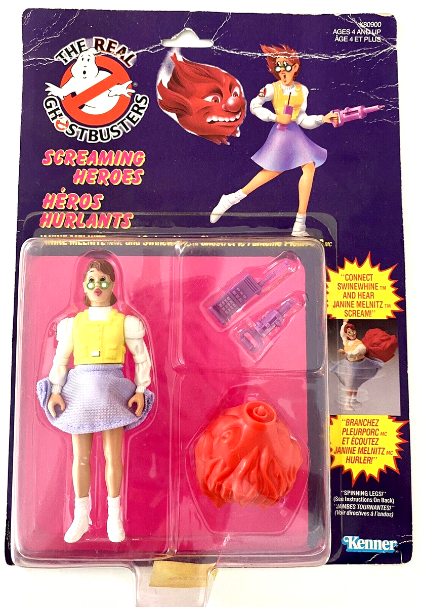 Real Ghostbusters Janine Melnitz Screaming Heroes Kenner Vintage