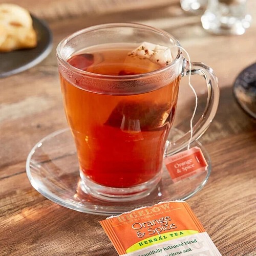 Bigelow Orange & Spice herbal tea, 28 standard tea bags/Box, dispenser pack - 第 2/2 張圖片