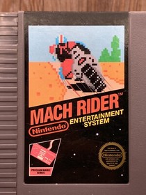 Mach Rider (Nintendo, 1985) NES Game Cartridge 5 Screw Authentic