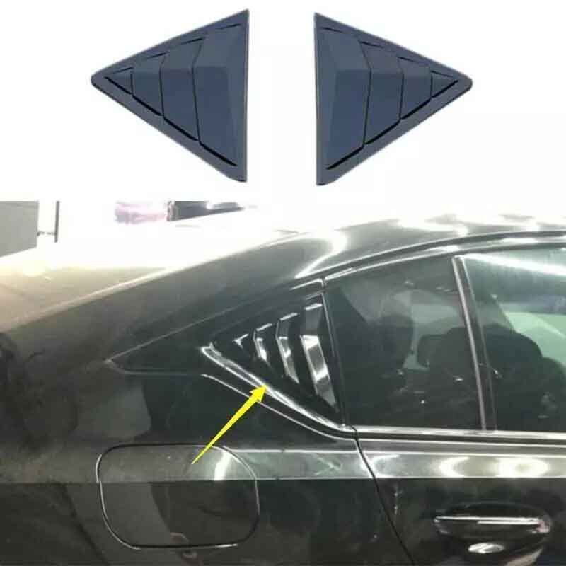 Paint Black Cover Trim For Cadillac CT5 Louver Shutter 2020-2022 Side Window