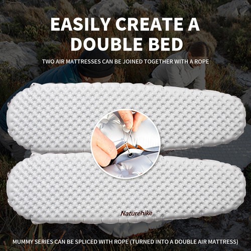 Naturehike Camping Mat 3.2/5.8/8.8 High R Value Ultralight Warm Inflatable Mattr - Picture 3 of 21