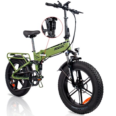 Folding Electric Bike 20'' Commuter Bicycle 1000W Peak 48V ebike