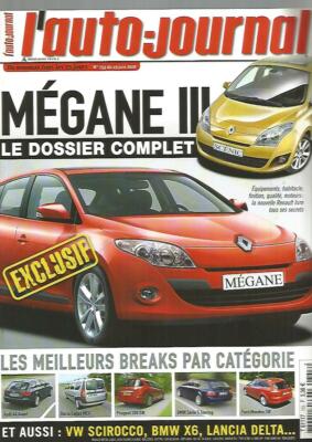 DAS AUTO JOURNAL NR. 753 MEGANE III / BESTE KOMBIS NACH KATEGORIE / SCIROCCO / X6
