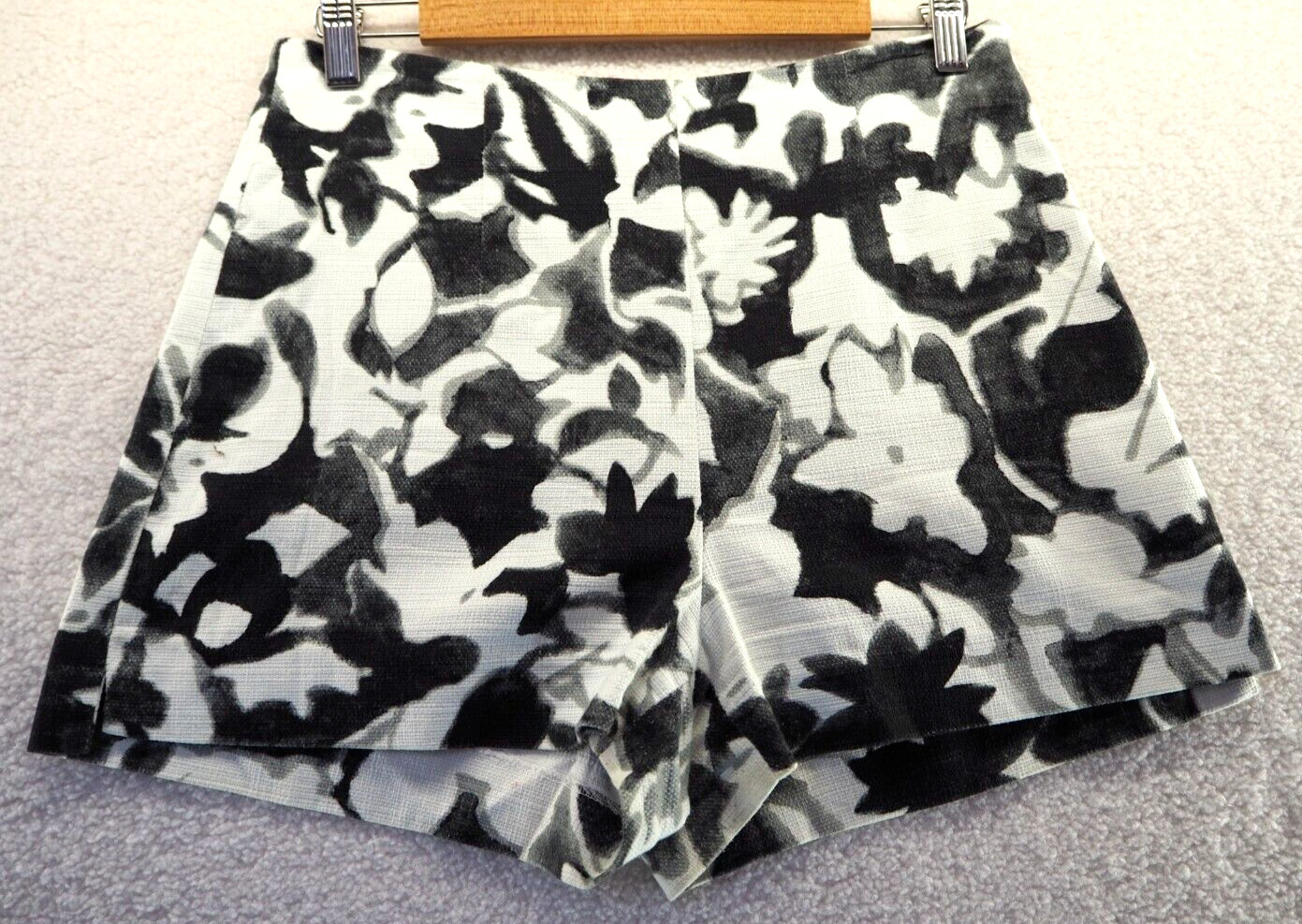 Zara Basic Black Grey White Pattern Side Zip Cott… - image 2