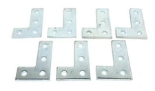 Unbranded 3-1/2x5-3/8 Inch 4 Hole Flat Angle Plate L26 [Lot of 7] NOS