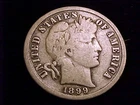 1899-S Barber Dime, Very Good Grade. A nice UNcleaned coin.