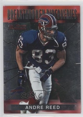 2000 Bowman Breakthrough Discoveries Andre Reed #BD7 HOF 9eu