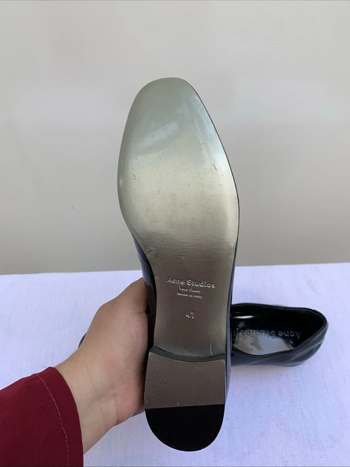 Zapatos de charol Acne Studios EU 41 / US 8 - negros sin cordones hechos en Italia  Foto 3 de 4