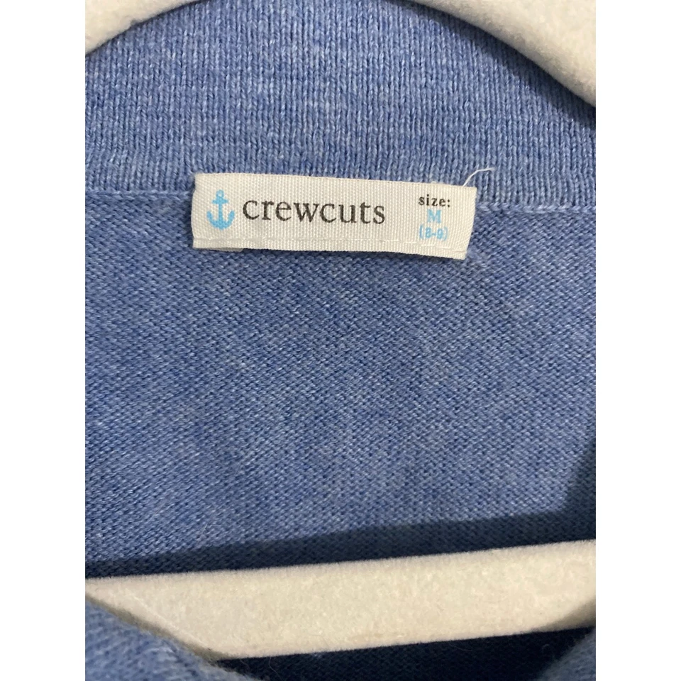 Crewcuts Suéter Niños Talla M (8-9) Azul Algodón Cachemira Básico Preppy Acogedor Foto 2 de 4