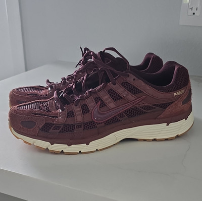 Nike P-6000 SE Low Top Lace-Up Men s Sneaker Dark Pony Burgundy HF0015-200
