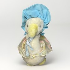 Vtg. Frederick Warne Beatrix Potter 12" Jemima Puddle Duck Plush Shawl Bonnet