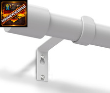 Verstellbare Gardinenstange 76-228 cm robust & rostfrei aus Metall für Schlafzim