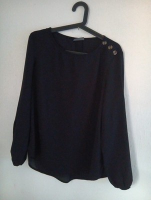 Sommer Frühling Bluse Tunika Gr. 40 L Schwarz von Jessica