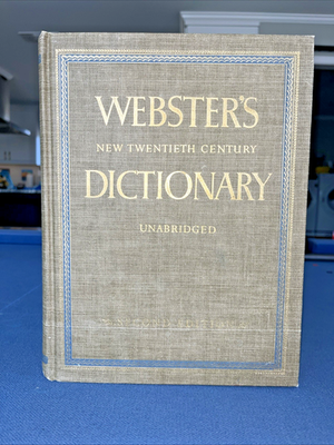 Websters New Twentieth Century Dictionary Unabridged 2nd Edition