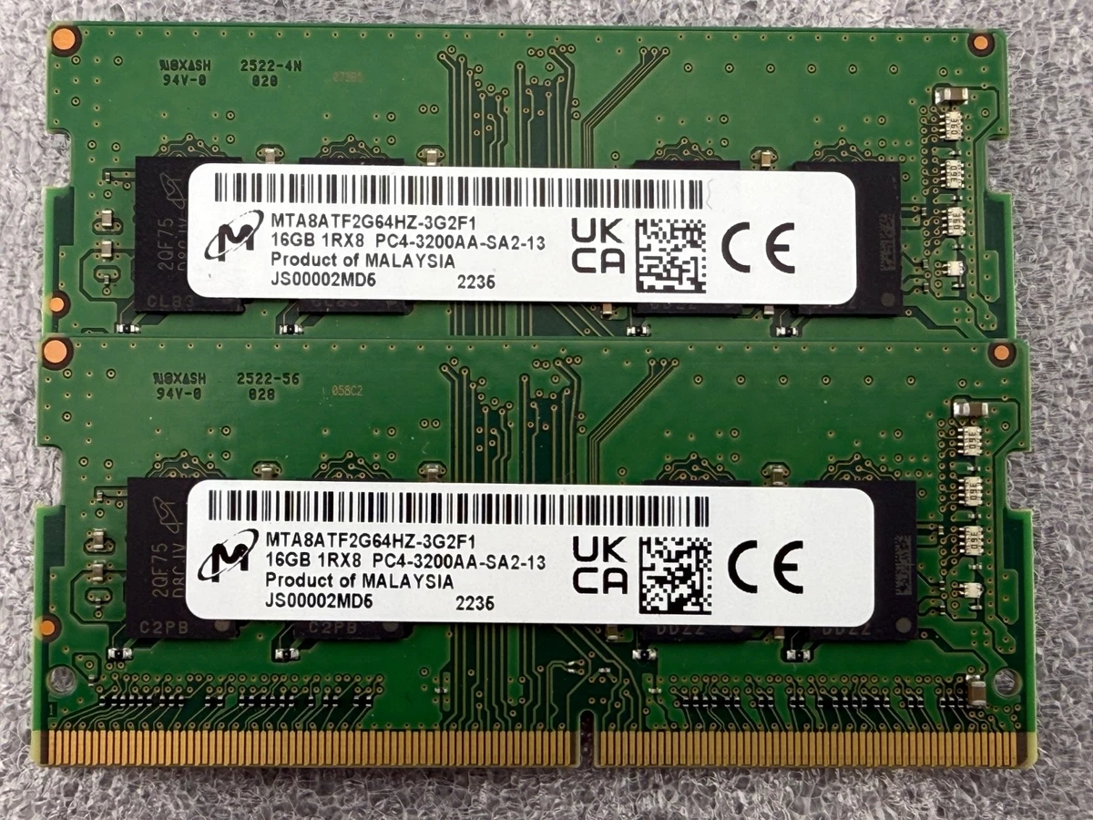 PC4-25600 (DDR4-3200) Bus Speed 16 GB Capacity per Module DDR4