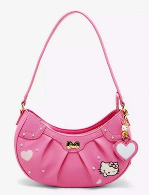 Her Universe Hello Kitty Pink Heart Baguette Bag Purse New with Tags