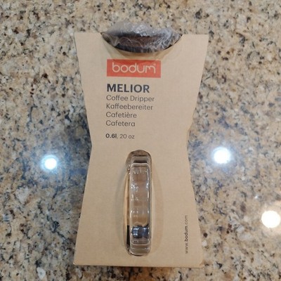 Bodum Melior Manual Drip Coffee Maker Stainless Steel Filter Glass Pot MINT