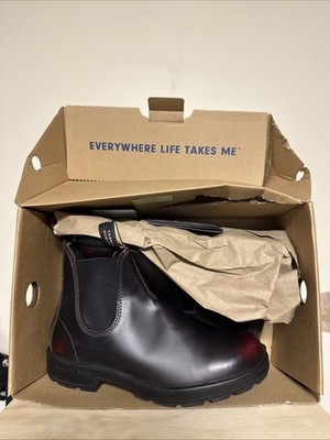 Blundstone 2412 Womens Size 7. 5 Bordeaux Brush Casual Chelsea Boots WORN ONCE