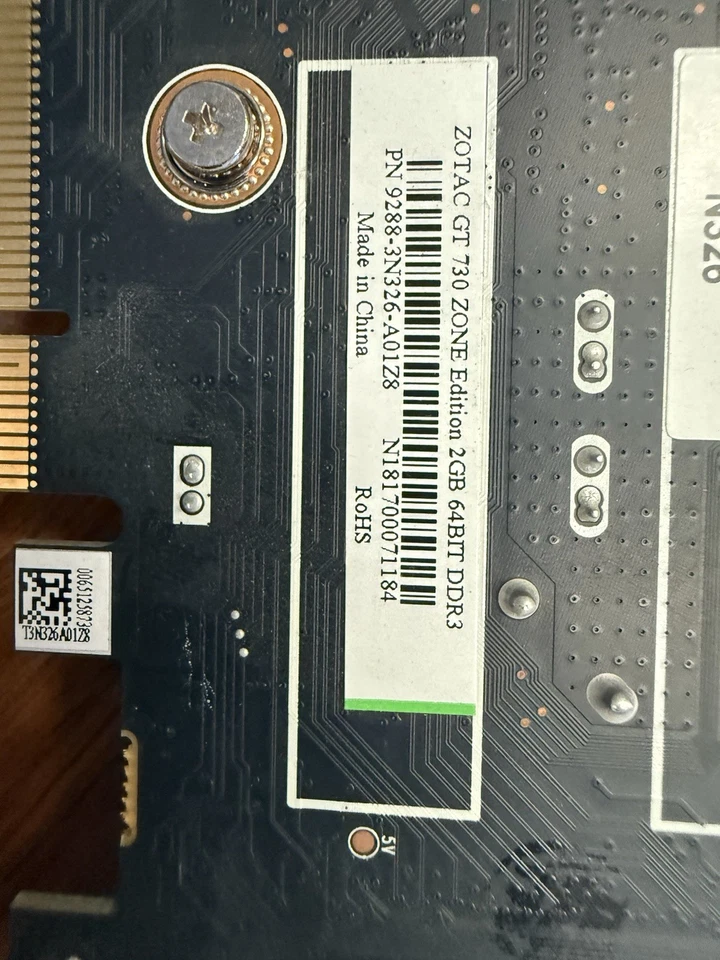 ZOTAC NVIDIA GT 730 2GB 64-Bit DDR3 PCI-E Express Video Graphics Card - Image 2 of 2