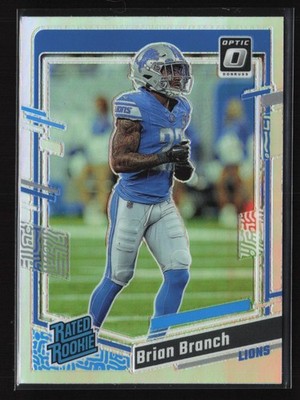2023 Panini Donruss Optic - Rated Rookie Holo Prizm Brian Branch RC #233