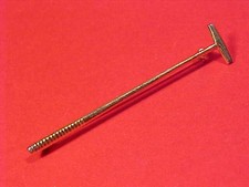 Vintage Gold Plate Polo Mallet Equestrian Horse Riding Sport Brooch Pin Pin-back