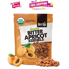 Organic Bitter Apricot Seeds - 10 oz Pack, Freshly Sourced & Nutrient-Rich