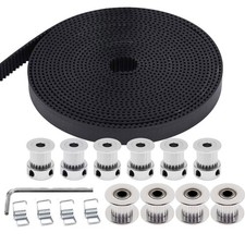 5M GT2 Timing Belt 10mm Width + 20 Teeth Timing Pulley Wheel for 3D Printer