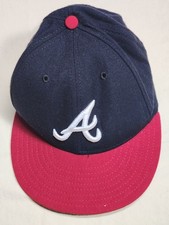 Atlanta Braves New Era 59FIFTY MLB Hat Cap Size 7 1/4 Fitted Baseball USA Made