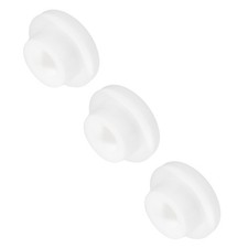 3pcs T-Shaped Silicone Plugs 23mm 15/16" Dia Snap in Plug Seal Round White