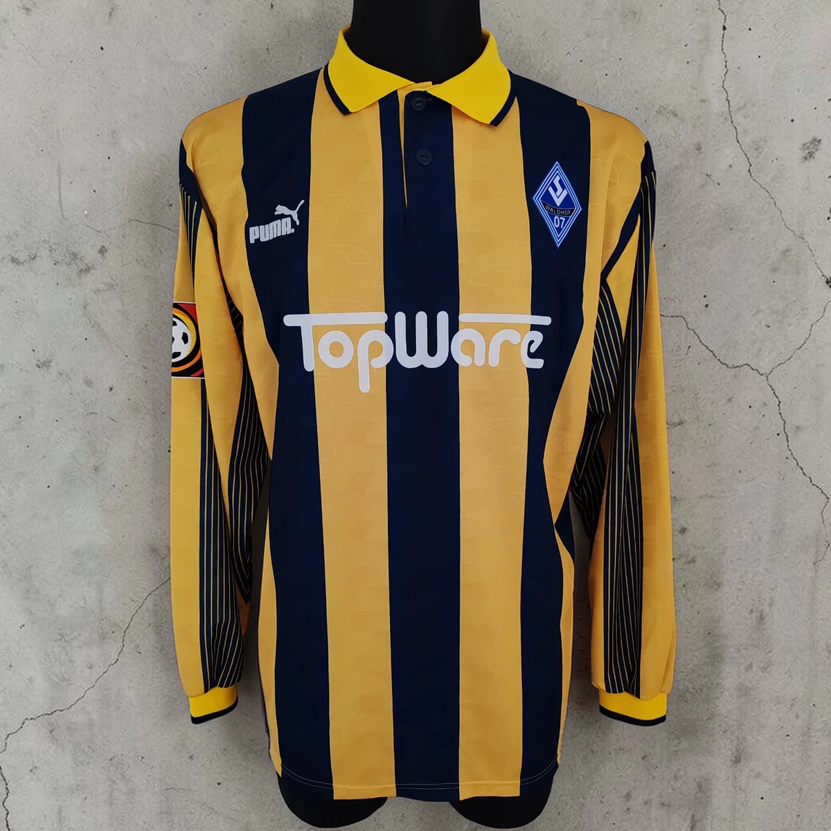 Maillot Jersey Shirt Trikot Waldhof Mannheim Licht Worn Porte Vintage