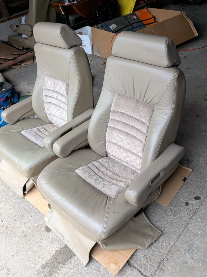 Chevy Van GMC G10 G20 G30 1971-77 cuero asiento con canastilla Vandura de colección Foto 4 de 4