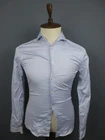 Eton Blue 100% Cotton Collared Slim Fit Long Sleeve Formal Dress Shirt Size 38
