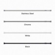 Tension Adjustable Shower Curtain Rod 43-79 Inches or 28-47 Inches