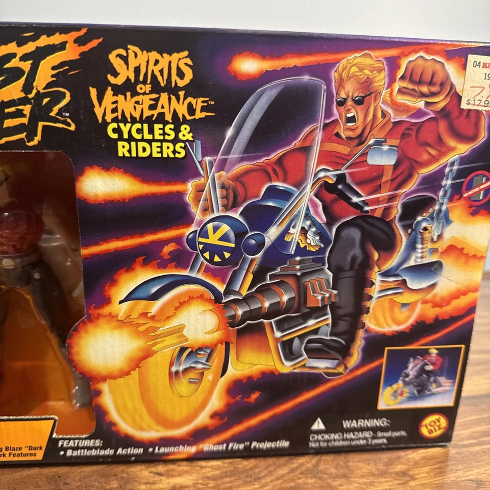 Juego de figuras y ciclos Blaze Ghost Riders Spirits of Vengeance nuevo en caja 1995 Toybiz Foto 3 de 4