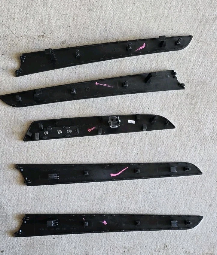 2010-2016 Audi A4 S4 B8 B8.5 Trim Cover Panel Bezel Door Center Console Set Of 6 - Image 4 of 4
