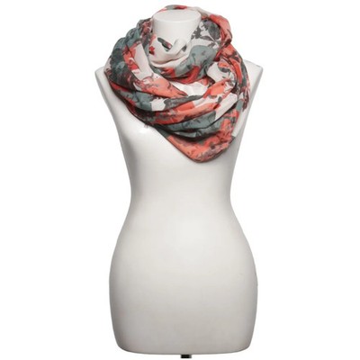 Pieces, Infinity Schal, PCPUKSI TUBE SCARF IP, Damen, Mehrfarbig, Blumen #Abb