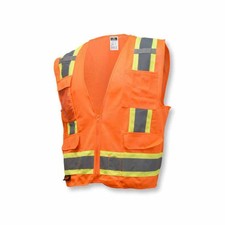 Radians SV6OXL XL Hi Viz Orange Two Tone Surveyor Safety Vest Class 2