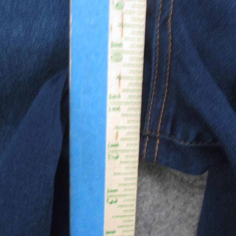 Pantalones de mezclilla Mudd para mujer 14/17 azul calce ajustados elásticos lavado oscuro cinco bolsillos Foto 4 de 4