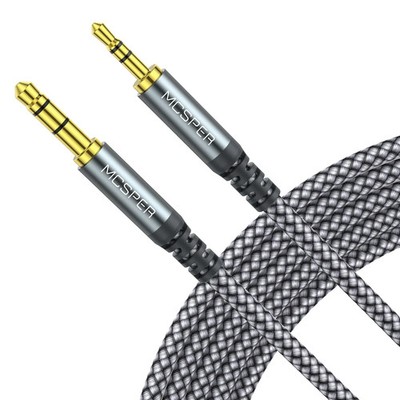 3.5mm to 2.5mm Aux Audio Cable (5FT),Replacement Cord 1-PACK, Grey