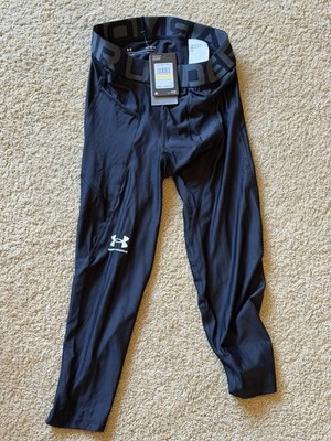 NWT Under Armour Men's 3/4 Leggings - 1361588 - Black Medium M