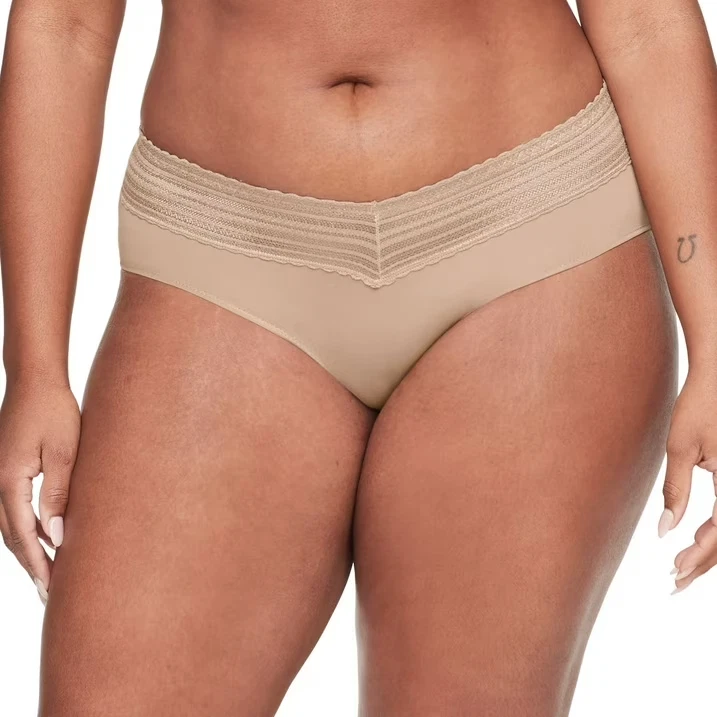 Warners Women’s 5-Pack No Pinching No Problems Lace Waistband Hipster Size XL - Image 2 of 4