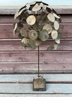 VTG ICONIC CURTIS JERE MCM 1970s RAINDROPS MONEY TREE METAL SCULPTURE ART