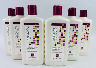 Andalou Naturals Shampoo, Complex Color Care 1000 Roses, 11.5 Fl Oz, 6 Pack