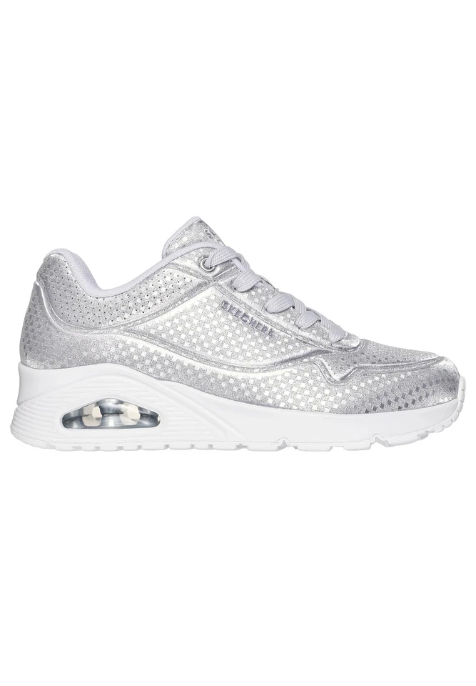 Skechers Donna Street UNO Disco Nite Sneaker 177162 SIL Silver - Immagine 3 di 4