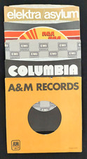 5 pcs - Various - Records Original Company 7" 45RPM Paper Sleeves - Lot - Used 
