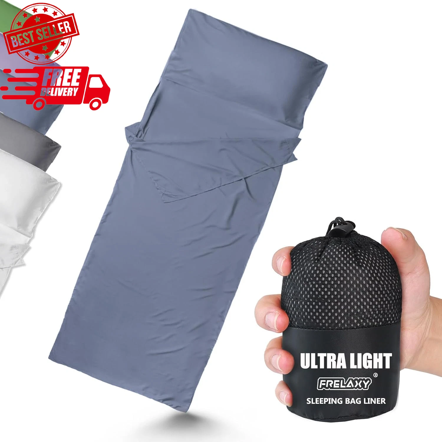 Ultralight Sleeping Bag Liner - Compact, Quick-Drying Travel Sheets for Adults