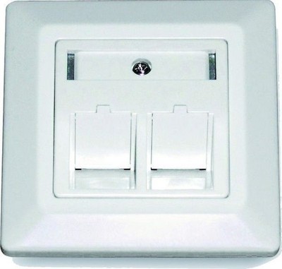 Dätwyler UP/UP-K Anschlussdosen  2x Unterputz & Kanaleinbau Keystone-Befestigung